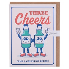 Paperchase Card Three Cheers (And A Couple Of Beers)