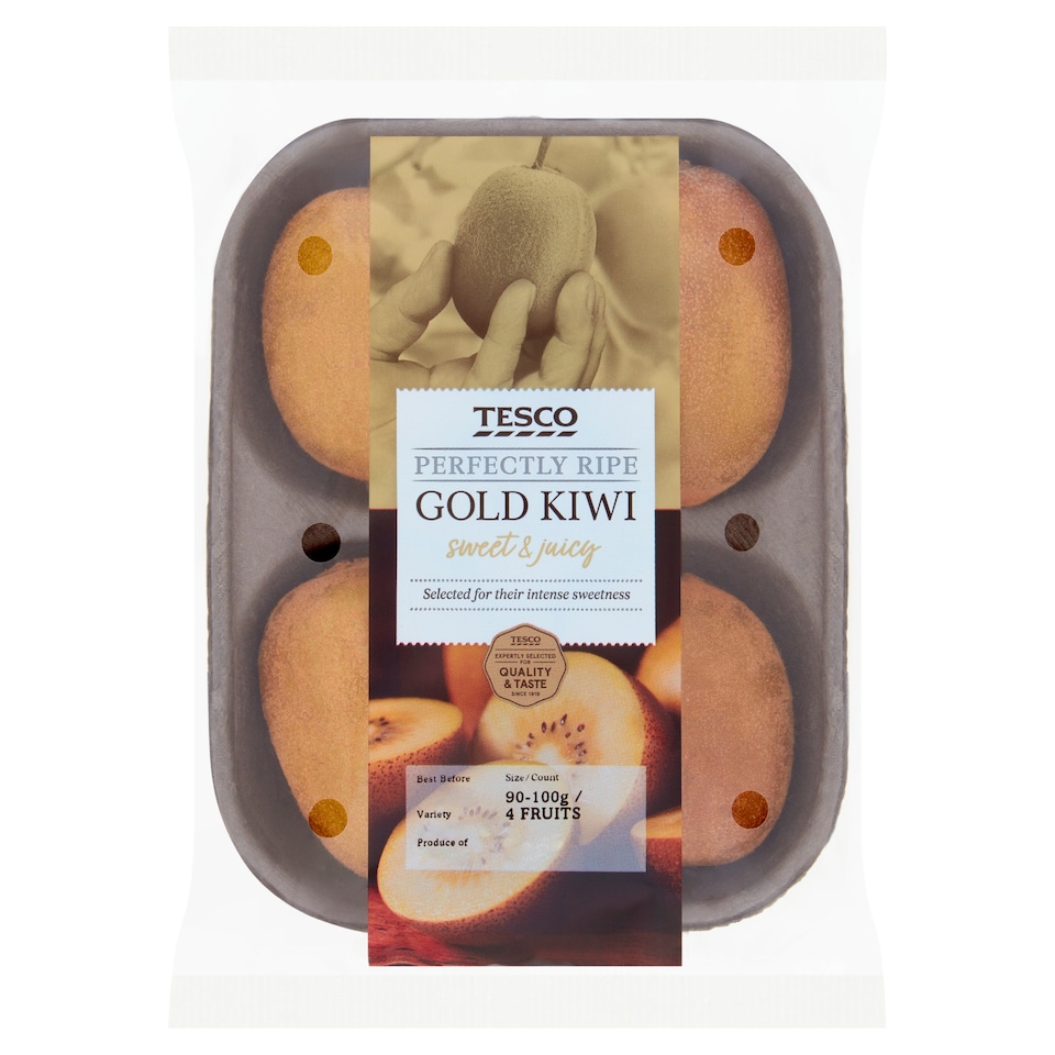 image 1 of Tesco Perfectly Ripe Gold Kiwi 4 Pack