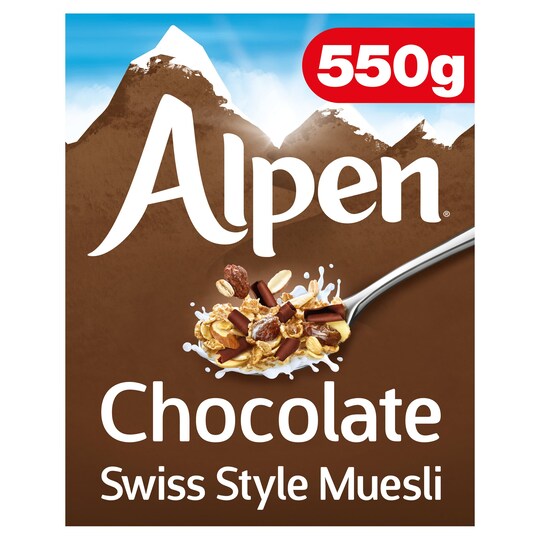 Alpen Chocolate Swiss Style Muesli 550G Tesco Groceries