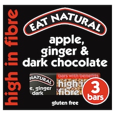 Eat Natural Bars Apple, Ginger & Dark Chocolate 3 X 45G