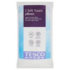 Tesco Soft Touch Pillow 2 Pack (Medium)