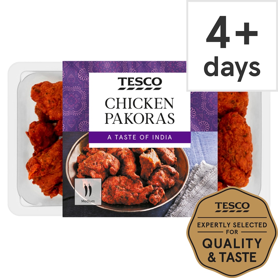 Tesco A Taste of India Chicken Pakoras 150g