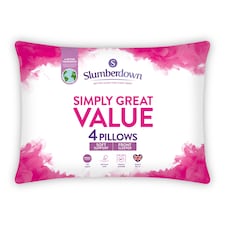Slumberdown Great Value 4 Pack Pilow
