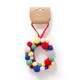 image 1 of Paperchase Cosmic Christmas Pom Pom Letter C Hanging Decoration