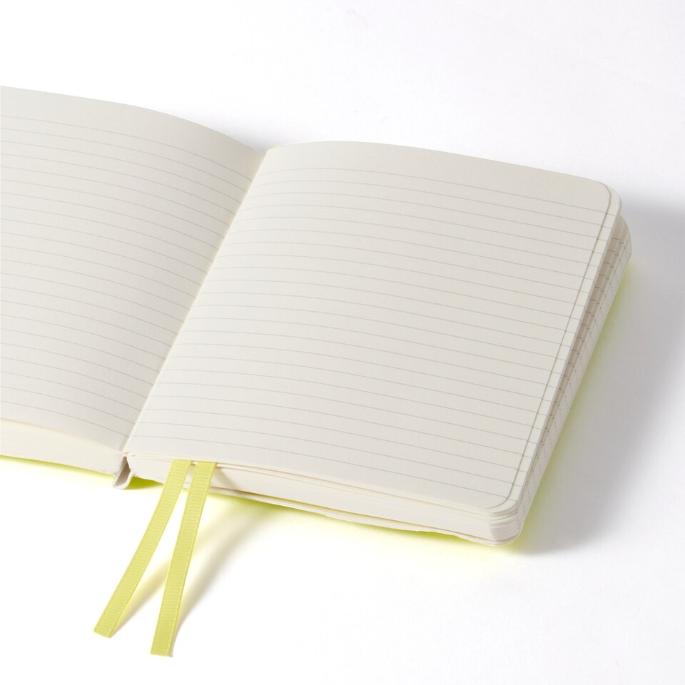 image 1 of Paperchase Agenzio Small Lime Ruled Notebook