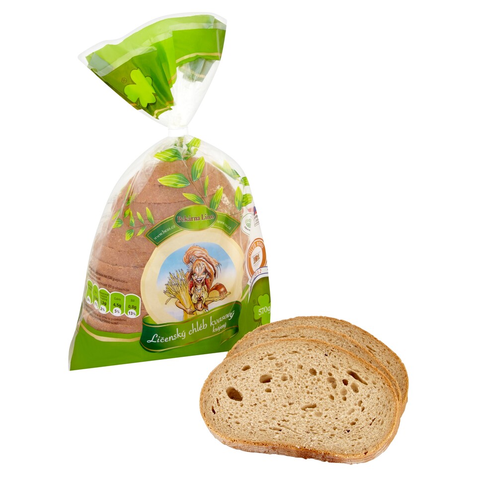Ličenský chléb kvasový krájený 570g