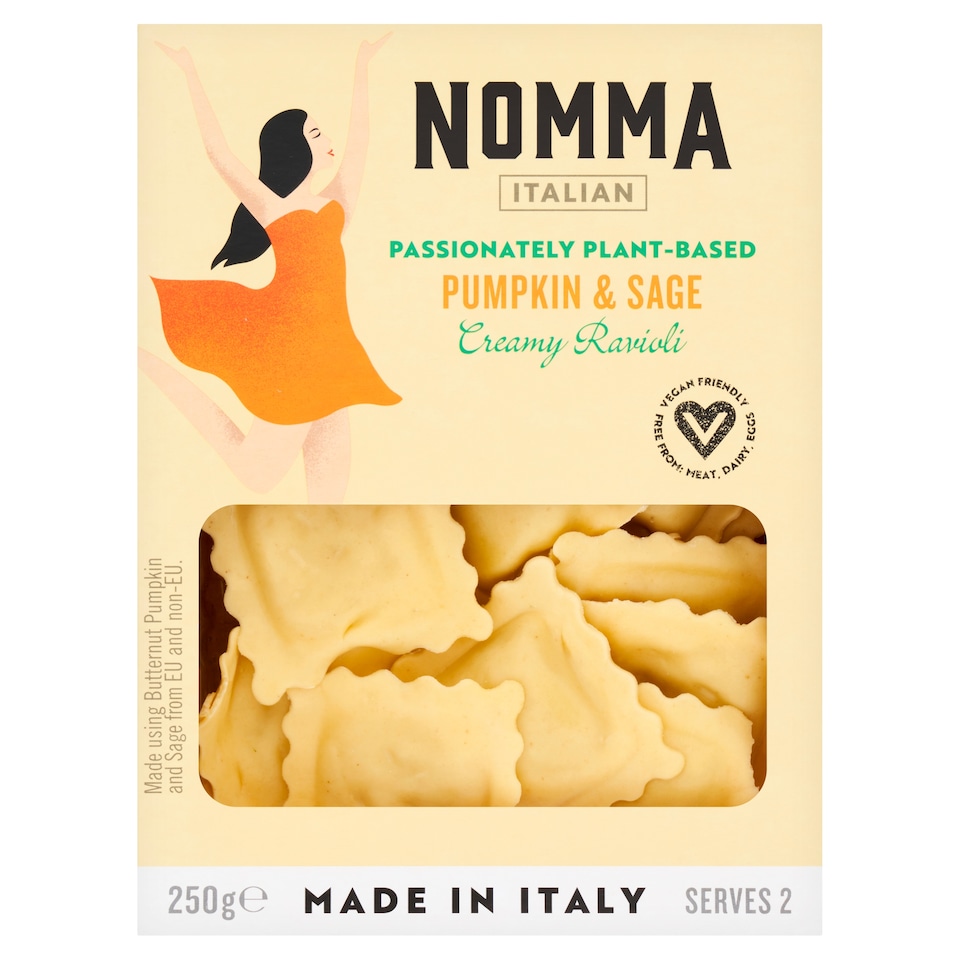 Nomma Pumpkin & Sage Ravioli 250g