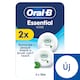 Oral-B Essential Floss – Viaszolt Fogselyem Szűk Helyekhez – Mentolos Ízesítés – 2 x 50 m  1. kép