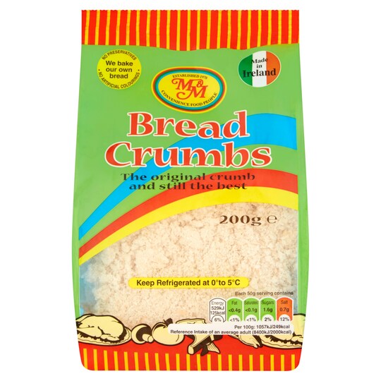 Medium And Medium Fresh Bread Crumbs 200G Tesco Groceries