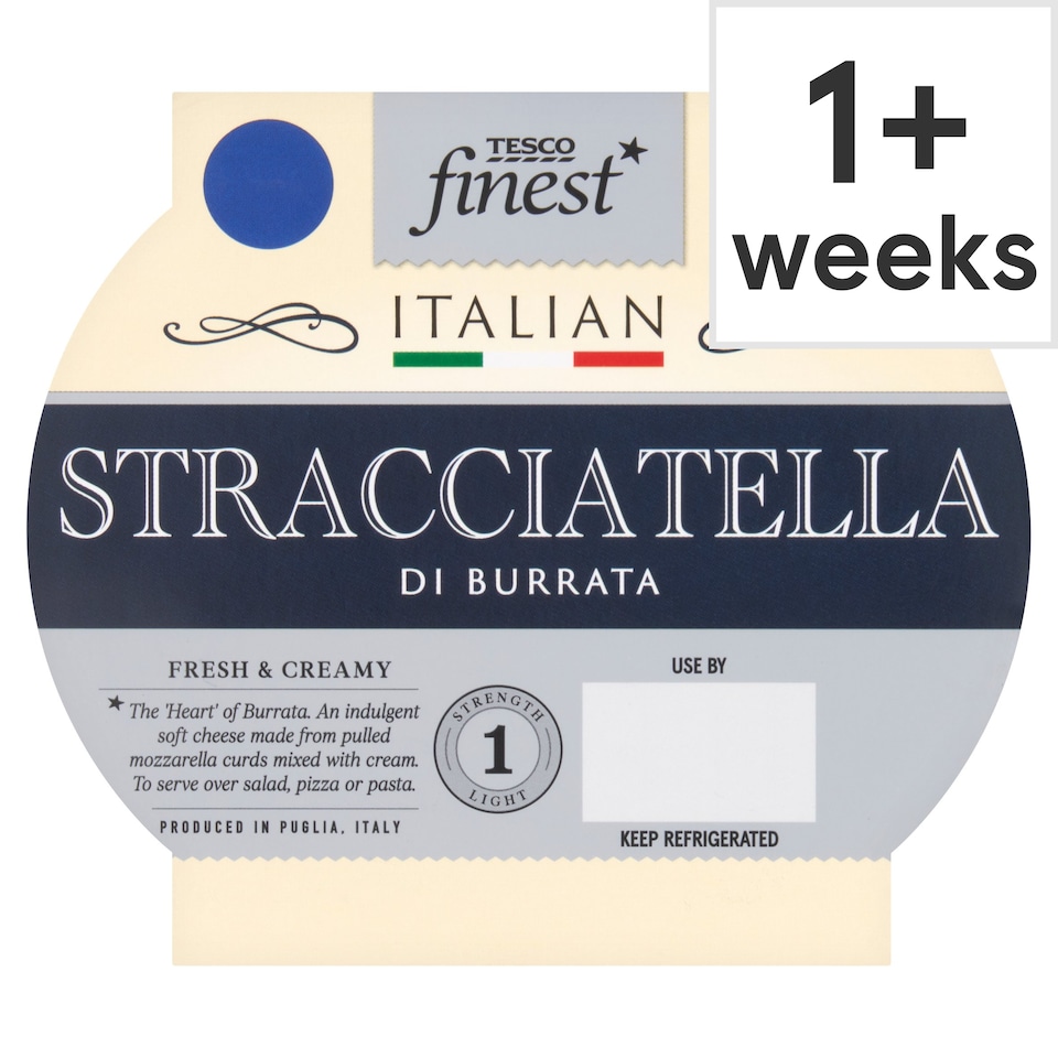 Tesco Finest Italian Stracciatella Cheese 180g 