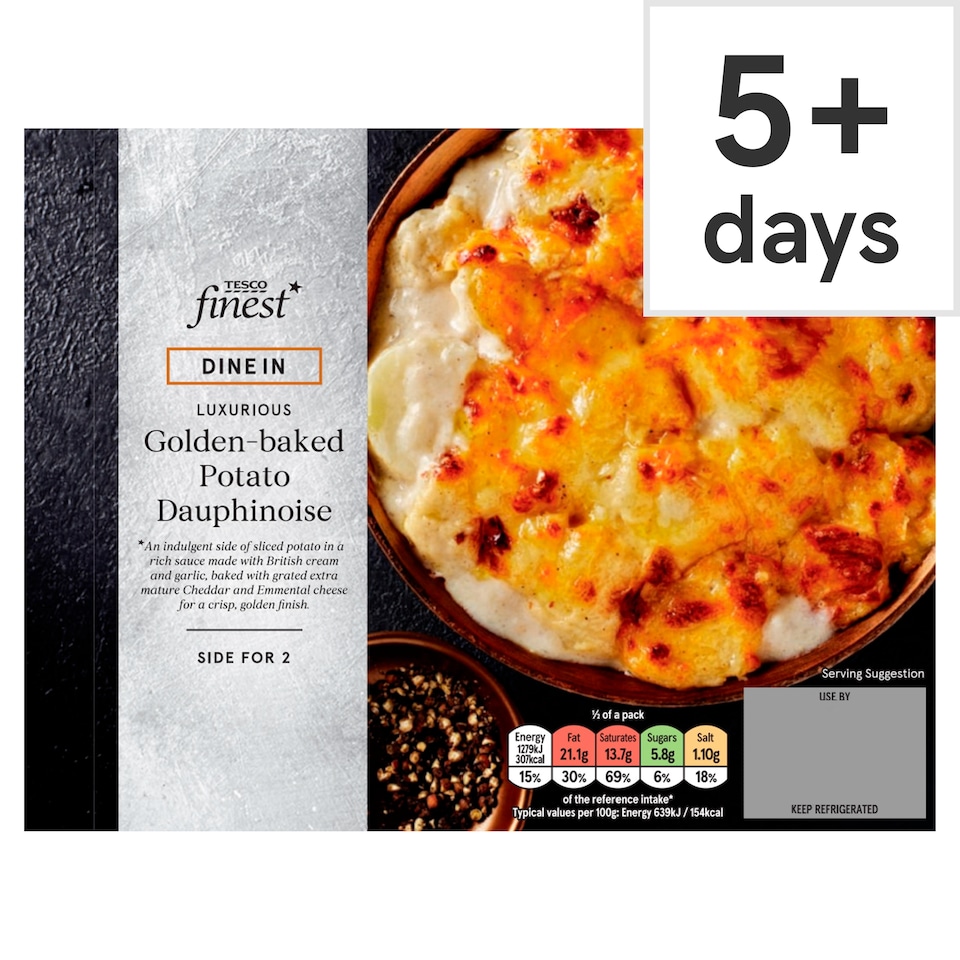 Tesco Finest Dine In Golden-baked Potato Dauphinoise 400g