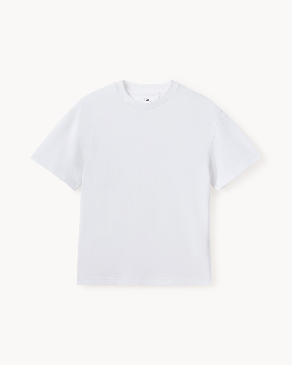 image 1 of F&F Boys 3-Pack Pure Cotton T-Shirts in White