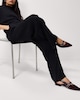 image 4 of F&F Textured Wide Leg Trousers in Black