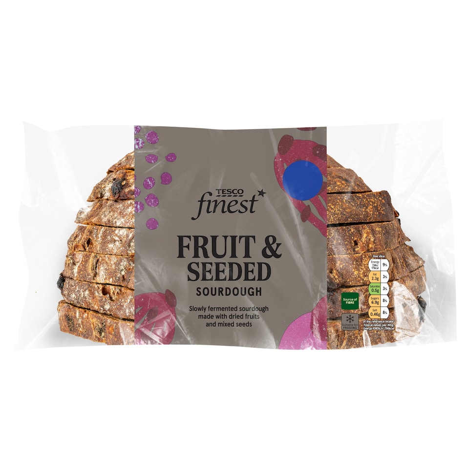 Tesco Finest Fruit & Seed Sourdough Bread 400g