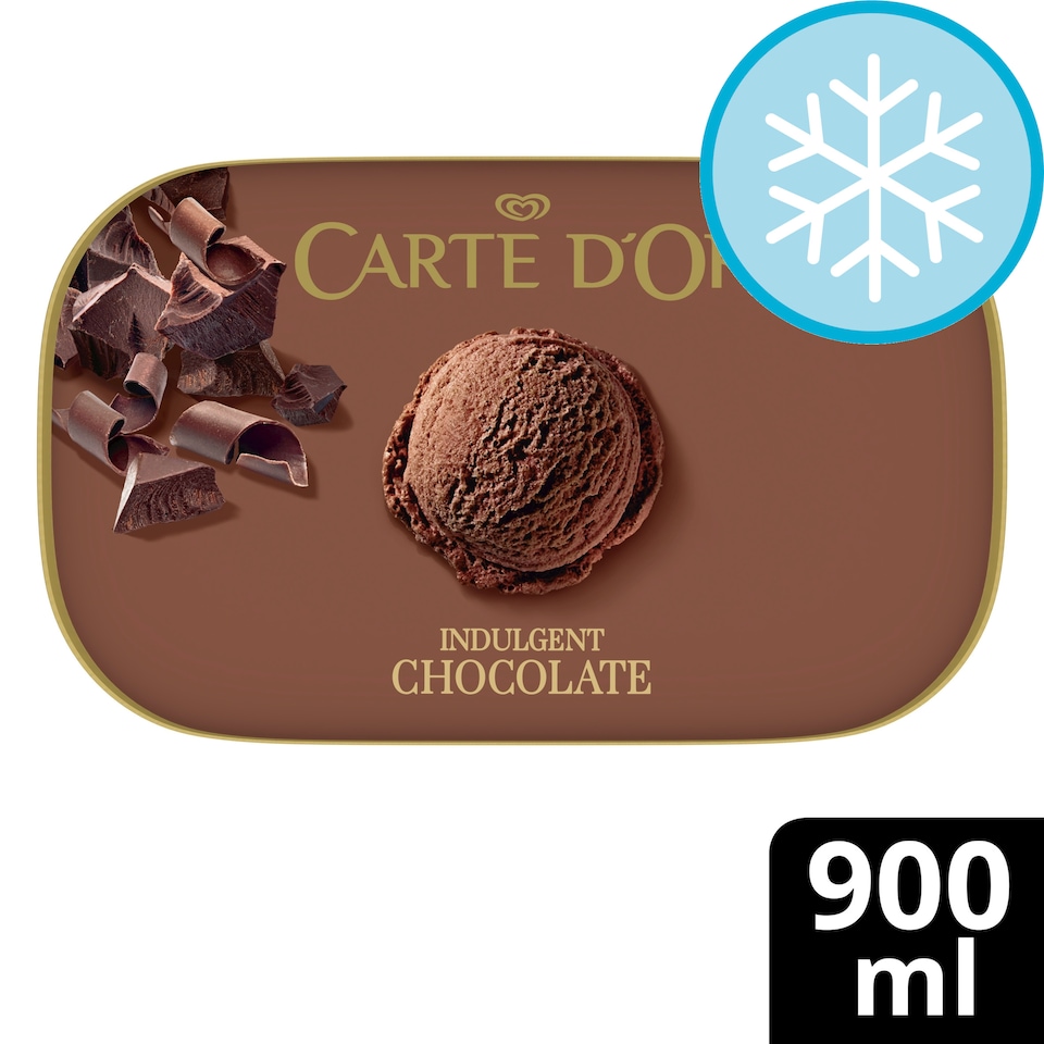 image 1 of Carte D'or Indulgent Chocolate Ice Cream Tub 900ml