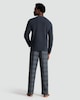 image 4 of F&F Fleece Check Print Long Sleeved Pyjamas in Grey