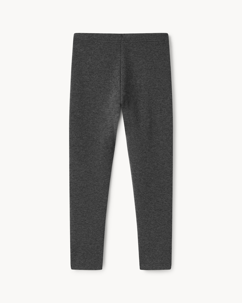image 1 of F&F Girls Fleece Lined Leggings in Grey
