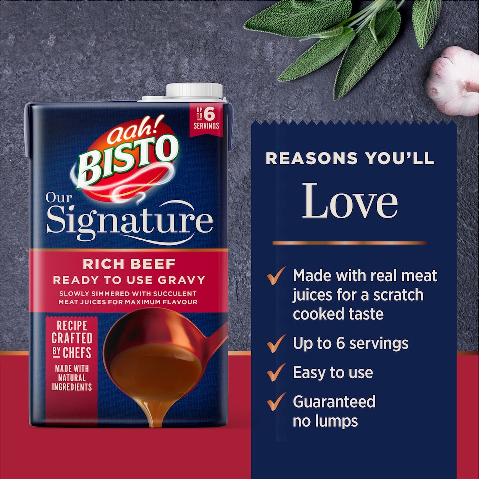 image 1 of Bisto Signature Rich Beef Ready to Use Gravy 500ML