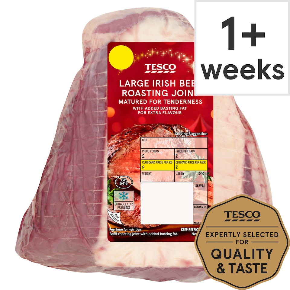 Tesco Large Beef Roasting Joint With Basting Fat