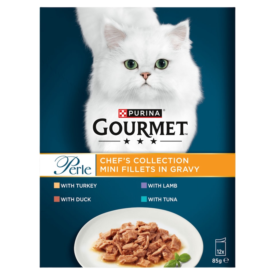 image 1 of GOURMET Perle Chef's Collection in Gravy Wet Cat Food 12x85g