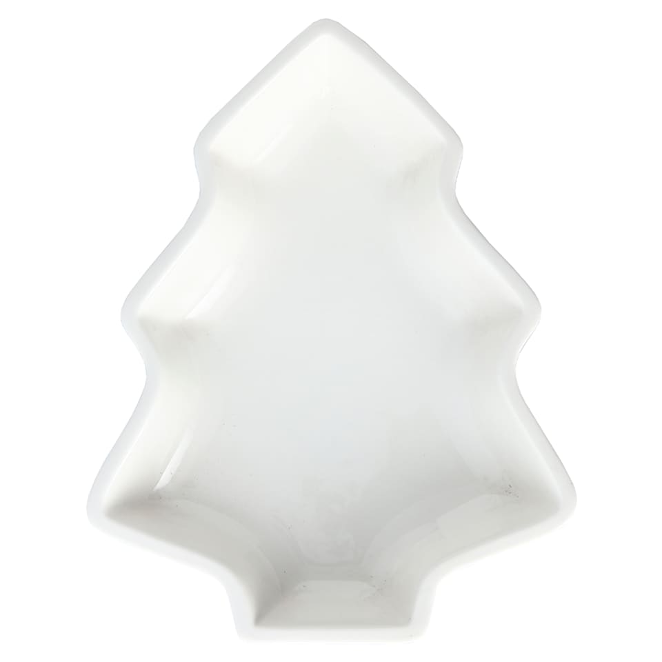 F&F Home White Tree Serving Dish