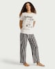image 2 of F&F Pure Cotton Café Print Pyjama Set in Cream