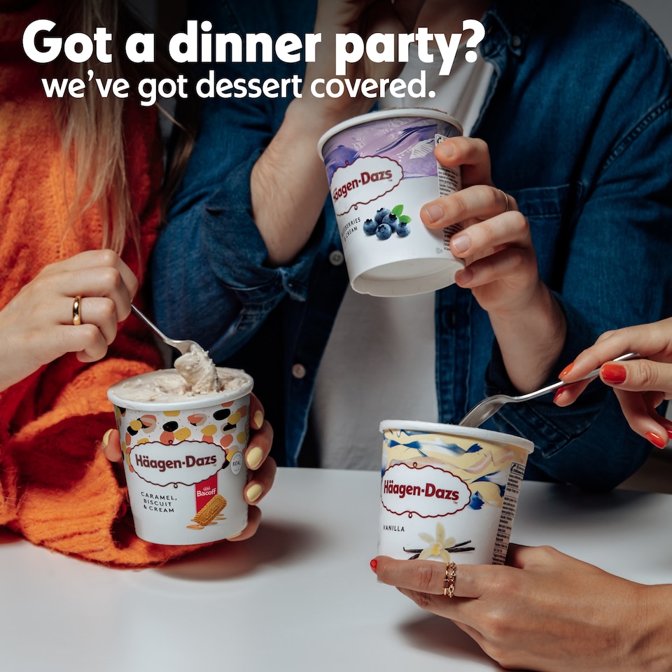 image 1 of Haagen-Dazs Blueberries and Cream Ice Cream 460ml