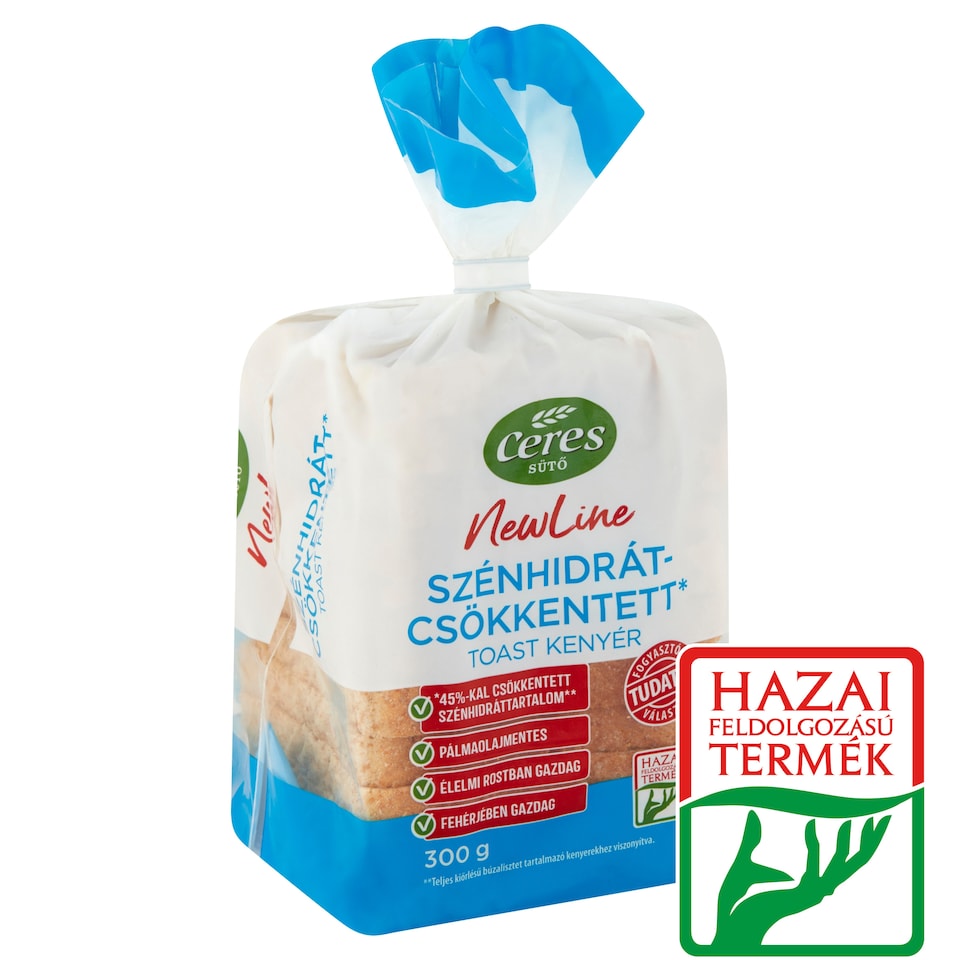 Ceres NewLine szénhidrátcsökkentett toast kenyér 300 g