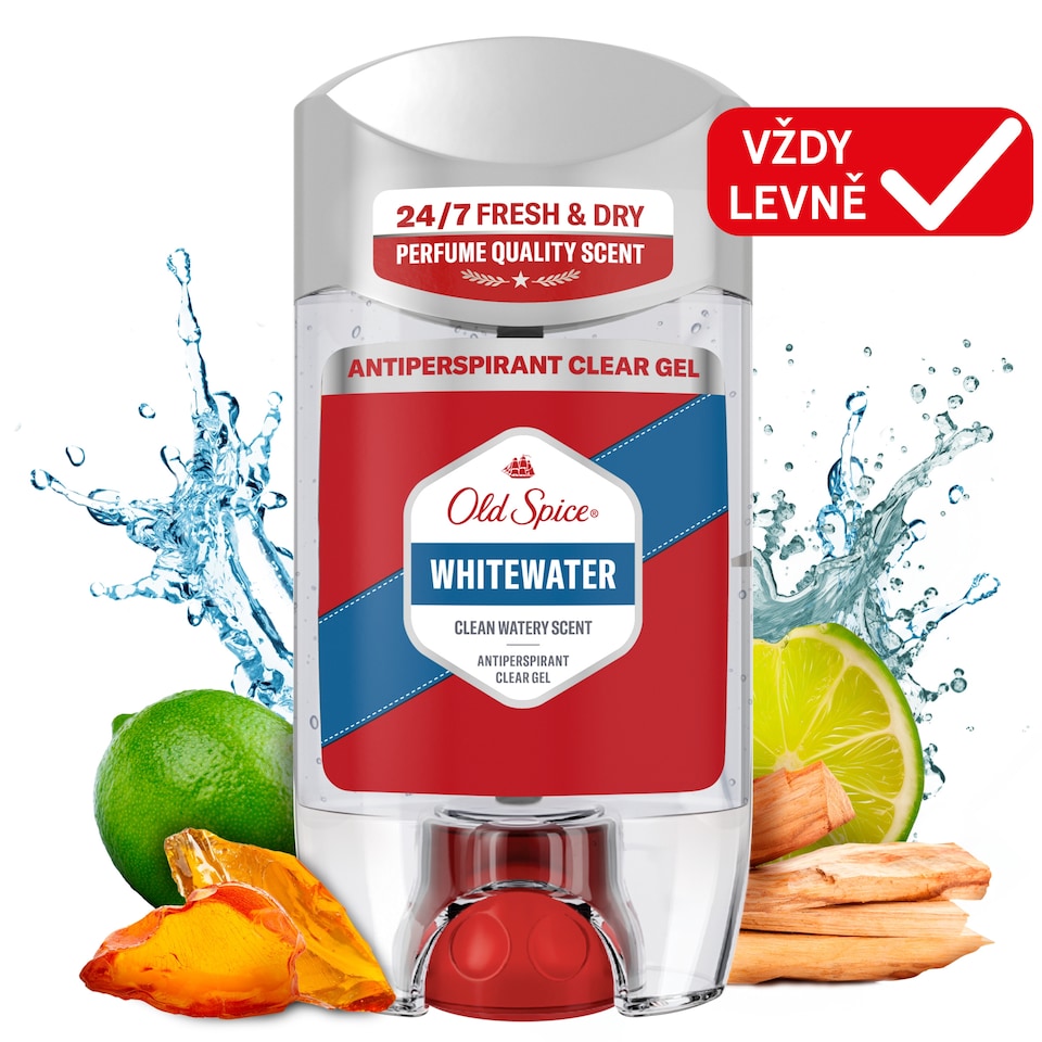 image 1 of Old Spice Whitewater Antiperspirant Clear Gel for Men 70ml