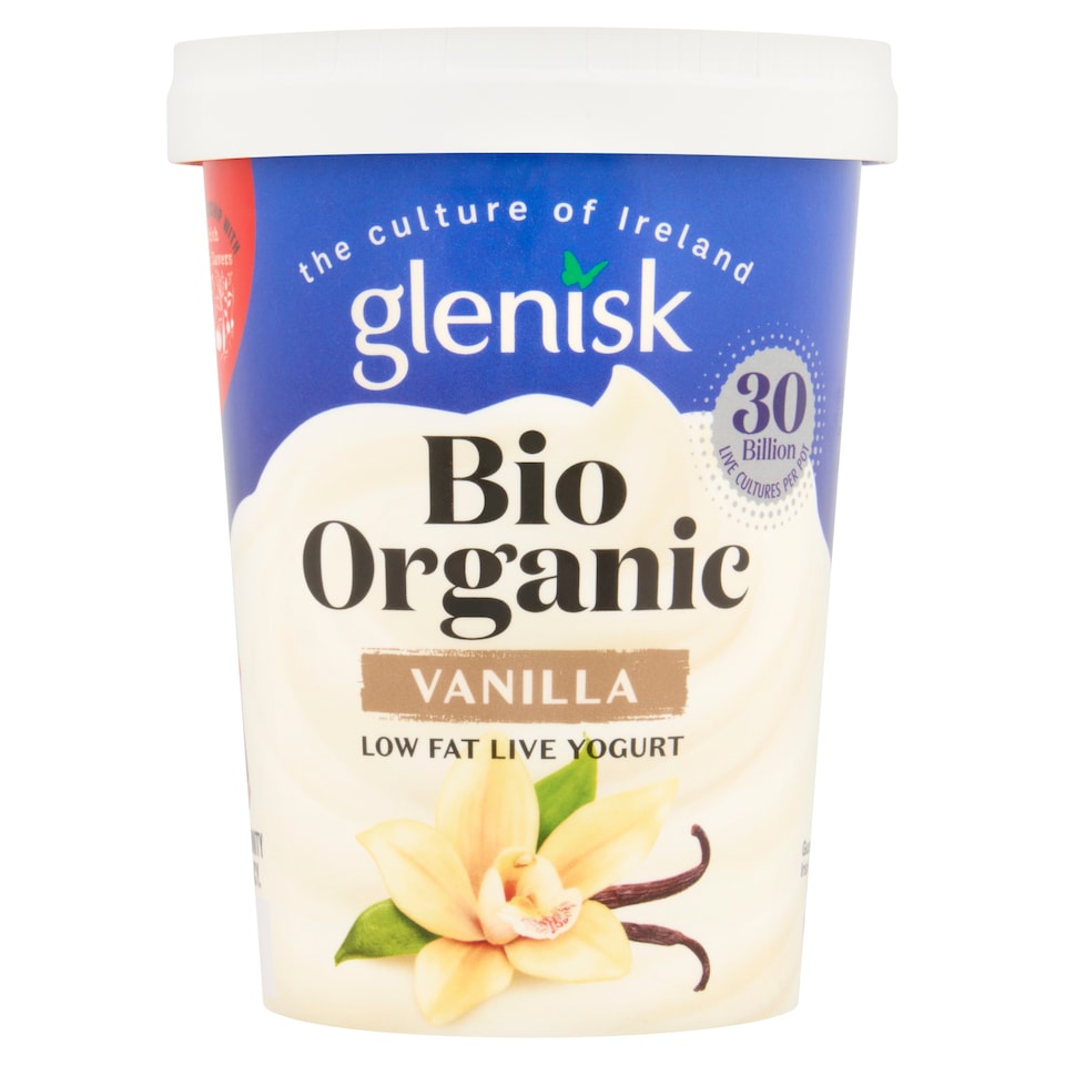 Glenisk Organic Low Fat Vanilla 450G