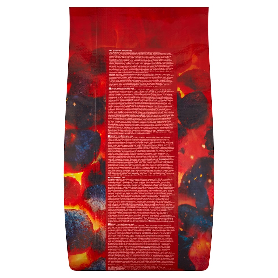 image 1 of Tesco 4Kg Charcoal Briquettes