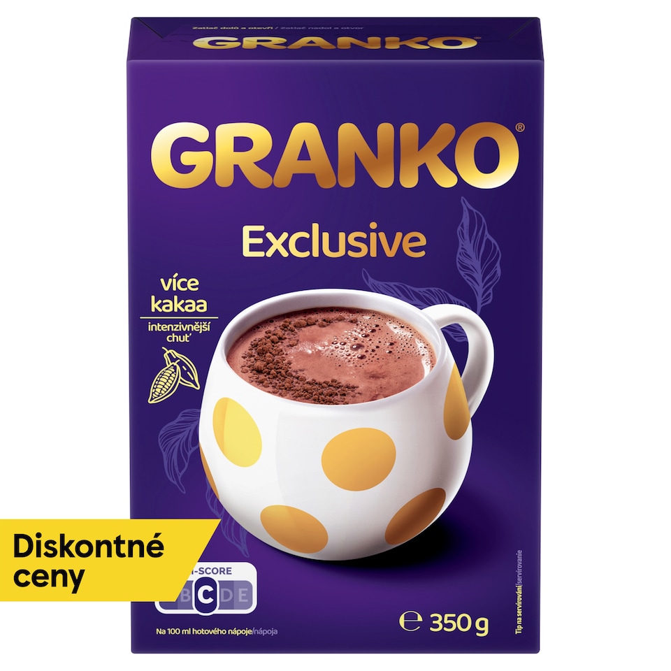 GRANKO Exclusive instantný kakaový nápoj s 30 % kakaa 350 g