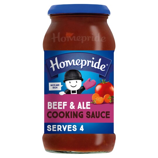 Homepride Beef In Ale Cooking Sauce 485G Tesco Groceries