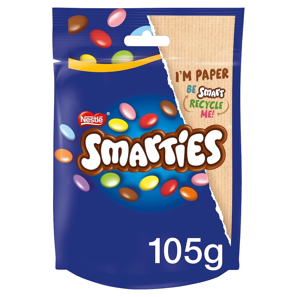 image 1 of Smarties Milk Chocolate Sharing Bag 105g 