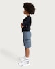 image 3 of F&F Active Boys TECHSPORT Zip Pocket Cargo Shorts in Grey
