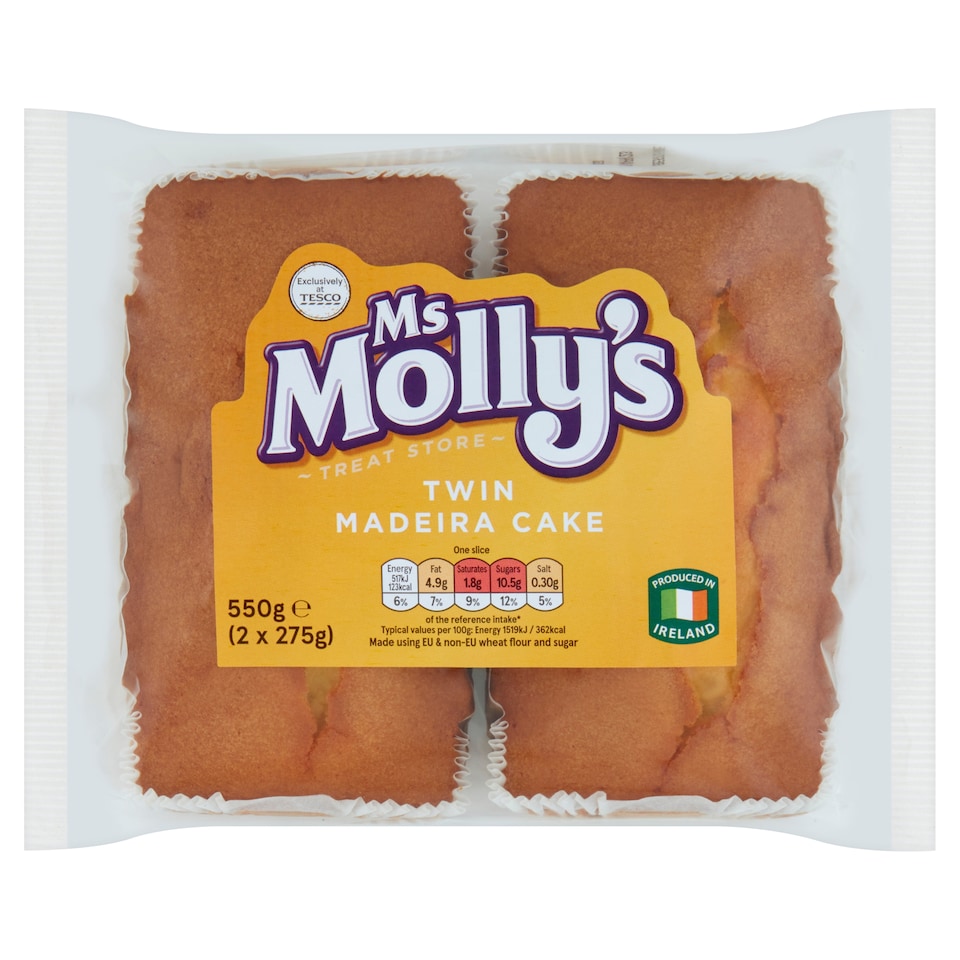 Tesco Mollys Twin Pack Maderia 550G