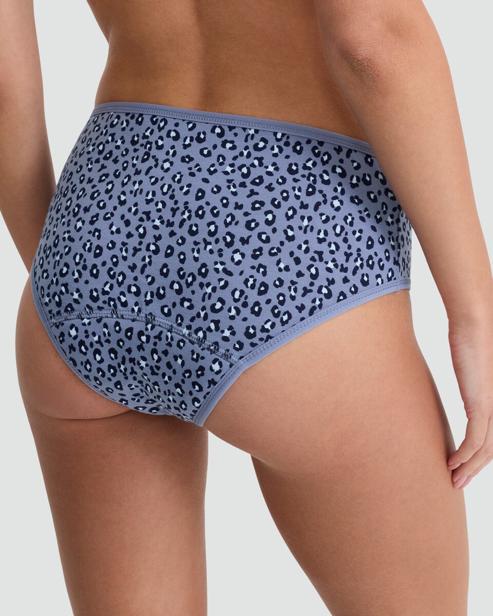 image 1 of F&F 3-Pack Leopard Print Period Shorts in Multi