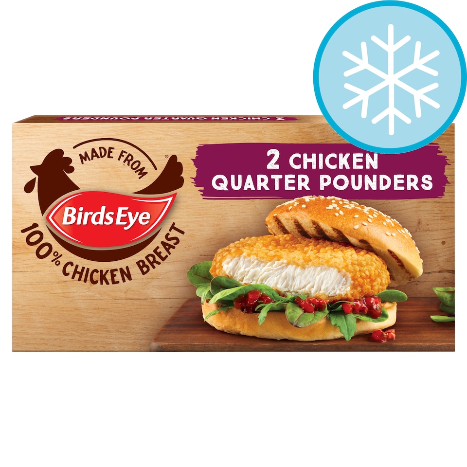 image 1 of Birds Eye 2 Chicken Quarter Pounders 227G