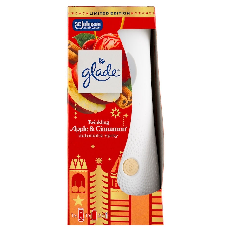 Obrázek 1 pro produkt Glade Twinkling Apple & Cinnamon automatický osvěžovač vzduchu 269ml