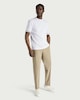 image 1 of F&F Tipped Short Sleeved Relaxed Fit T-Shirt in White