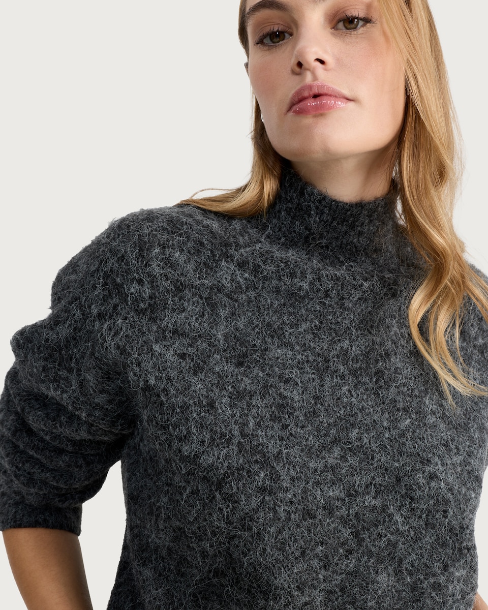 image 1 of F&F Knitted Turtle Neck Jumper in Grey