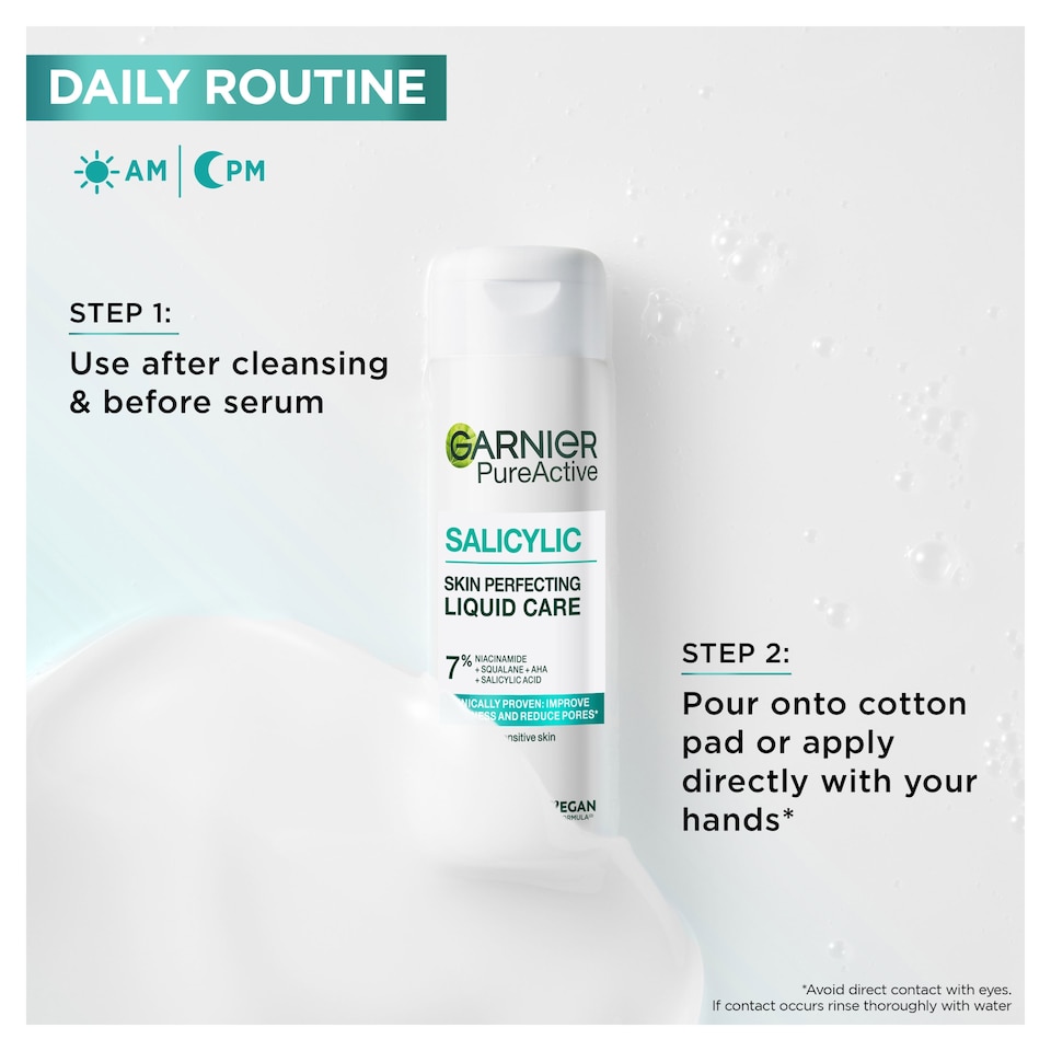 image 1 of Garnier Pure Active Salicylic Skin Perfecting Liquid Care 120ml