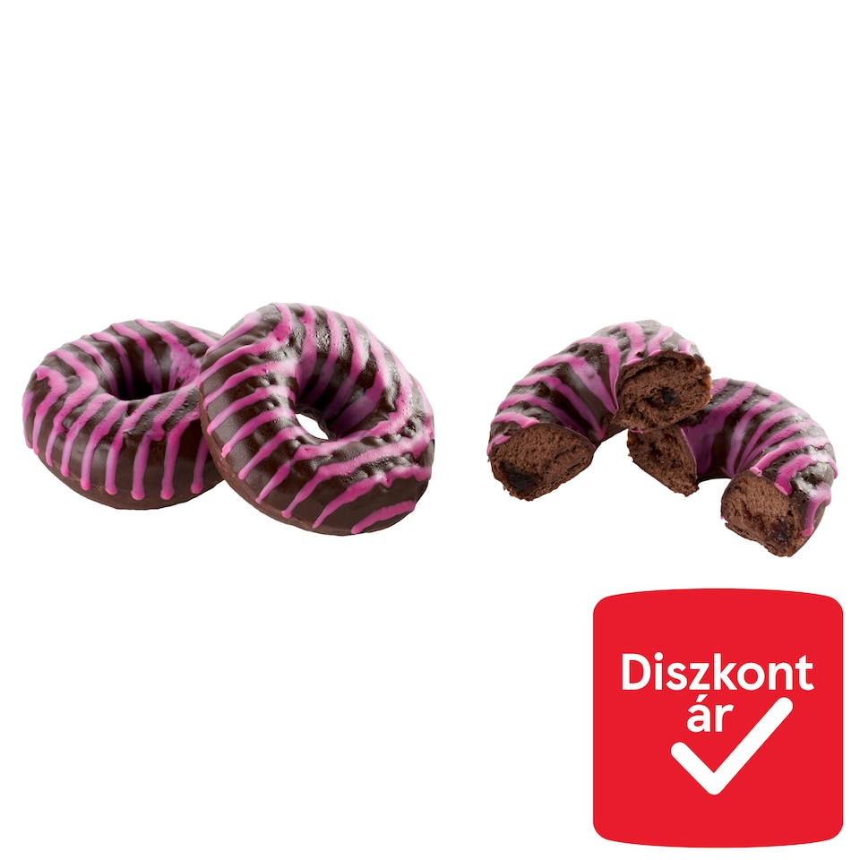 Meggytöltelékes fánk kakaós tésztában 71 g  1. kép