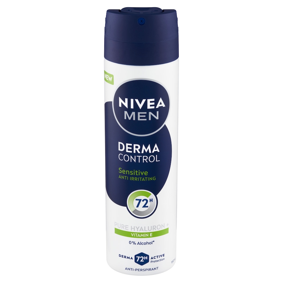 obrázok 1 z Nivea Men Derma Control Sensitive Sprej antiperspirant 150 ml