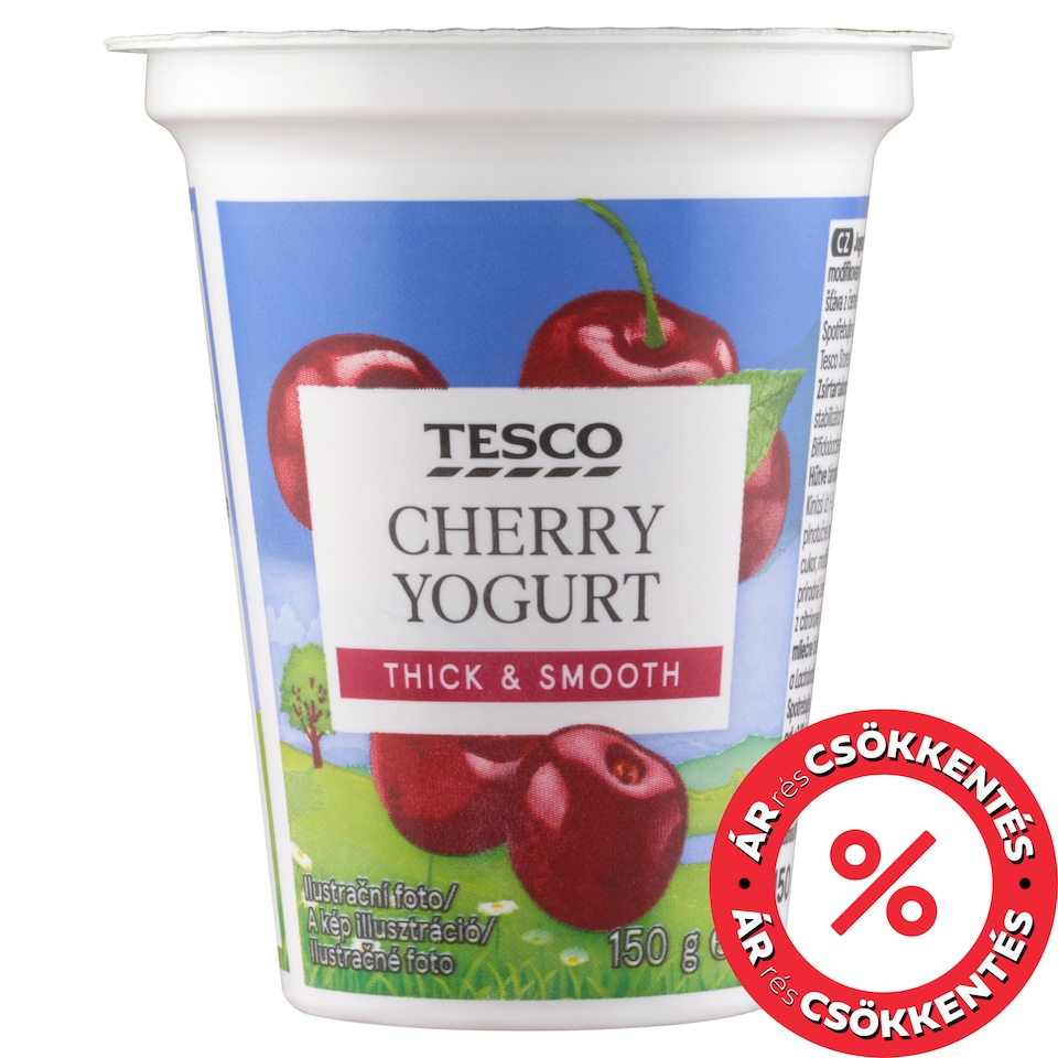 Tesco cseresznyés joghurt 150 g