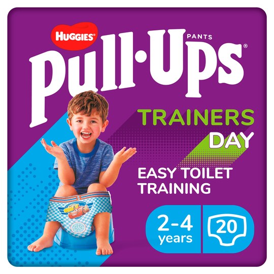 image 1 of Huggies Pull Ups Blue Training Pants 2-4 Years Day 20 Pack