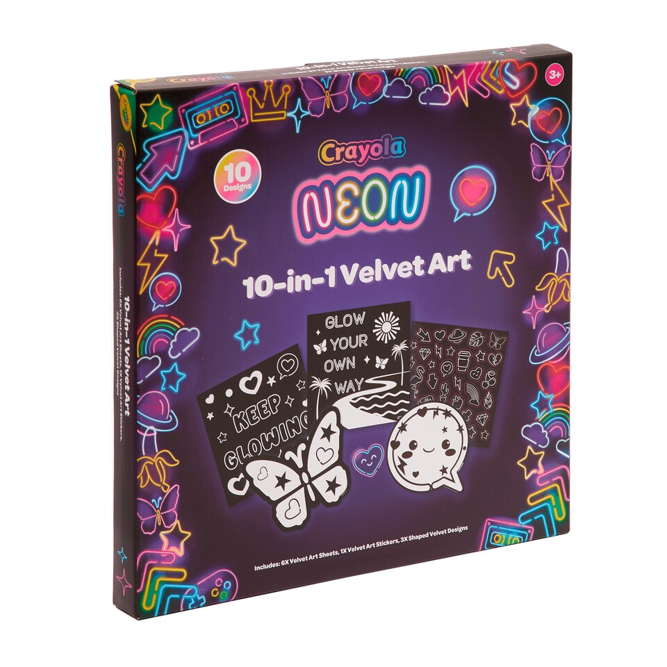 image 1 of Crayola Velvet Art Box Set