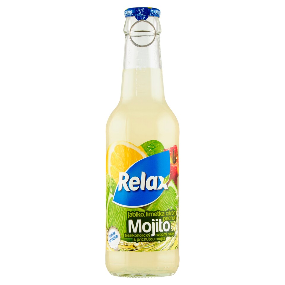 Relax Mojito príchuť jablko, limetka, citrón 250 ml