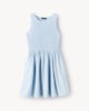 image 5 of F&F Shirred Sleeveless Mini Dress in Blue
