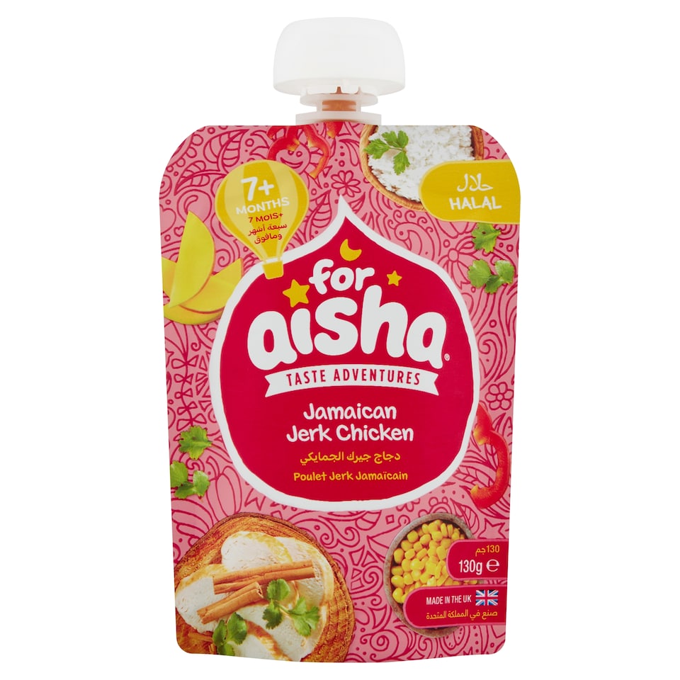 For Aisha Jerk Halal Chicken & Mango Pouch 130G